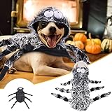 Halloween Dogs Cats Spider Costume Furry Simulation Spider Pets Outfits Pet Cosplay Dress up Costume