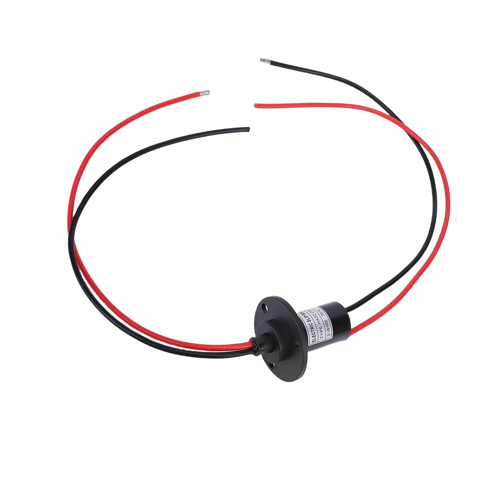 Tissting Collecteur Tournant Electrique 2 Fils 30A 250RPM Diametre 22mm/0.87in Rotation 360 Degres, Pour Equipements De Test Camera PTZ Et Plateformes Tournantes
