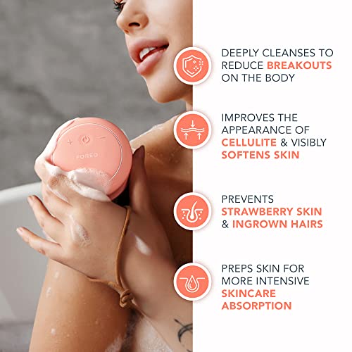 FOREO LUNA 4 body Peach Perfect, Massage Body Brush, Whole Body Cleanser & Exfoliator, Exfoliating Body Scrubber - Image 4