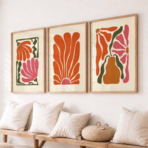 Image of kotart Signature Boho Art Home Decoration Paintings With Frame For Living Room Bed Room Hotel Wall Decor Digital Reprint Set of 3