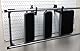 Wall Control Robustes Hakenhaken-Paar – Stecktafel aus Metall mit Schlitzen, robuste Haken, Stecktafel und Schlitz-Werkzeugtafel – Schwarz