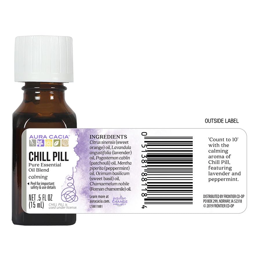 Aura Cacia Chill Pill Aceite Esencial 0.5 Onza miniatura 6