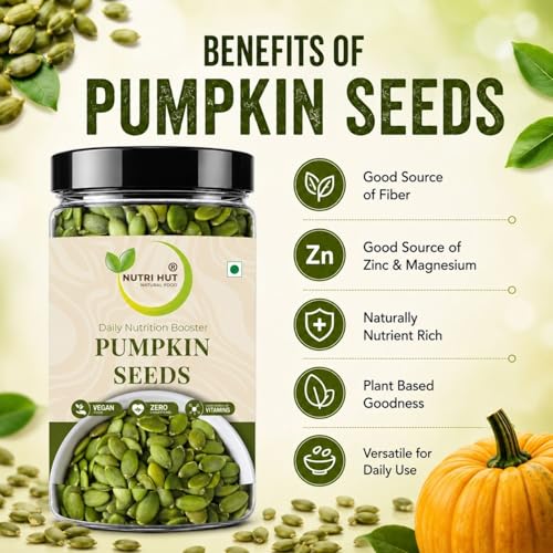 Image of Nutri Hut Seeds Combo Pack of 4 - Flax, Sesame, Pumpkin & Sunflower Seeds | 200g Each | Raw & Natural | Rich in Omega-3, Protein & Fiber | Ideal for Snacking, Salads & Healthy Recipes (200g x 4)