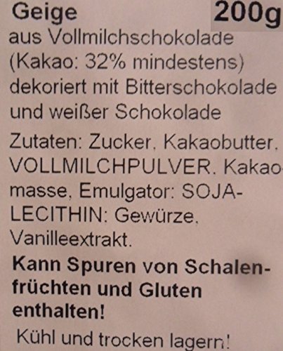 02#071123 Schokoladen Geige, Schokolade, Cello, Musik, Klassik, Geschenk, NEU' – Bild 5