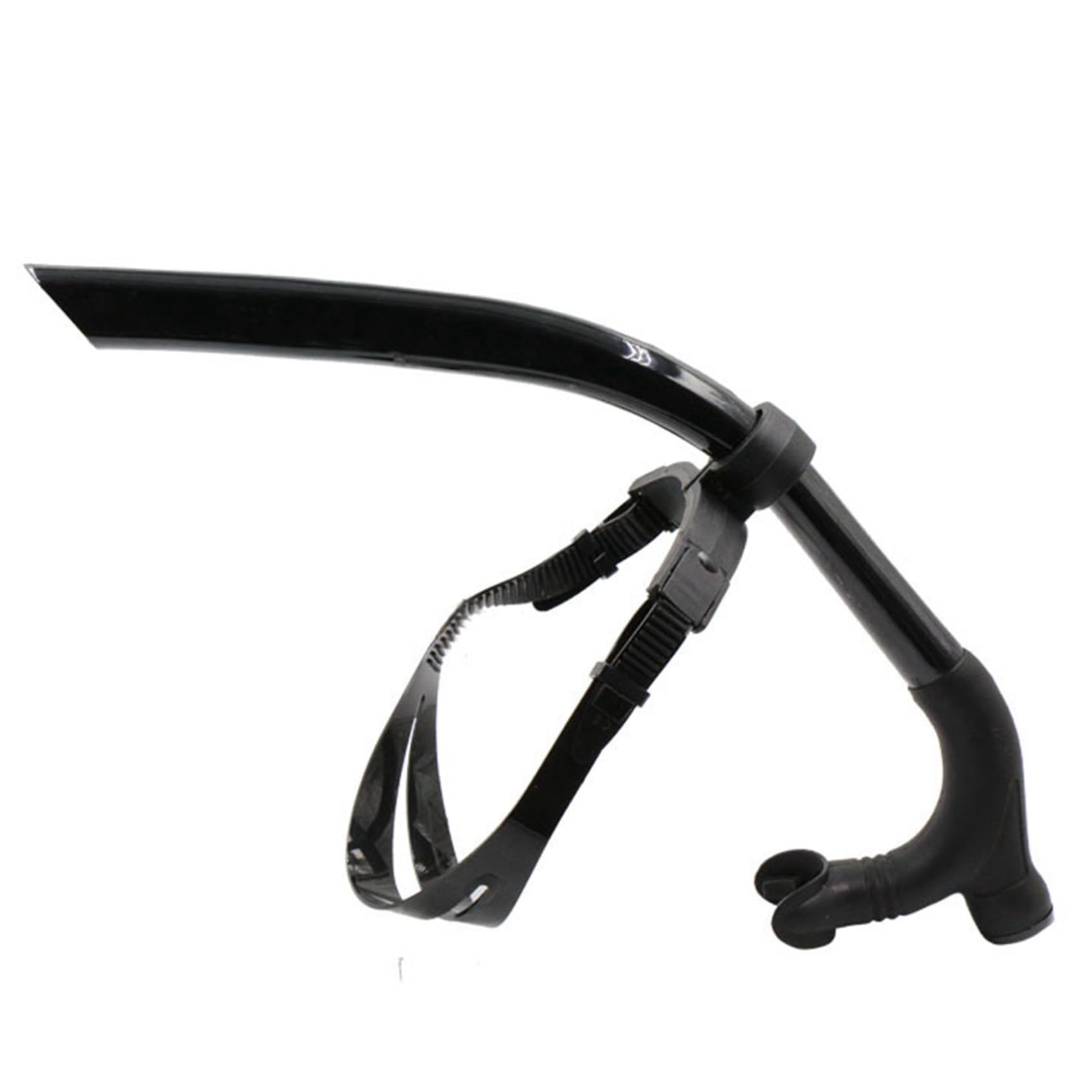 4X Tubo de Respiración Frontal de Natación de Silicona Entrenamiento de Buceo Adultos Snorkel Tubo de Buceo Natación Equipo de Buceo, Negro