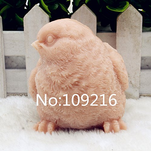 Creativemoldstore 1pcs 3D Bird with Eyes Right (zx204) Food Grade Silicone Handmade Soap Mold Crafts DIY Mould