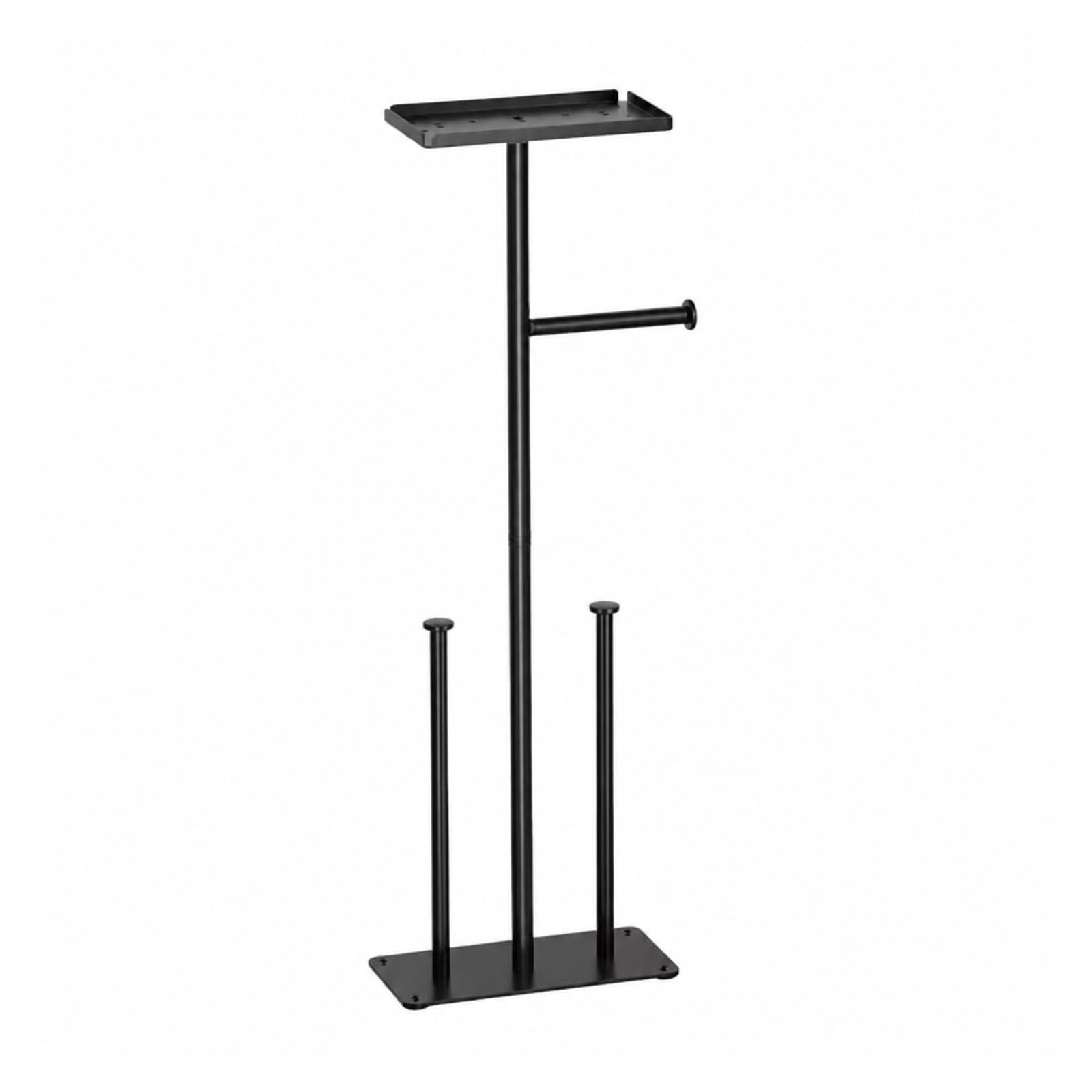 Toilet Roll Holder, Stainless Steel Floor Standing Toilet Roll Holder With Brush,for Bathroom