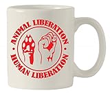 animal liberation umana liberazione tazza in ceramica
