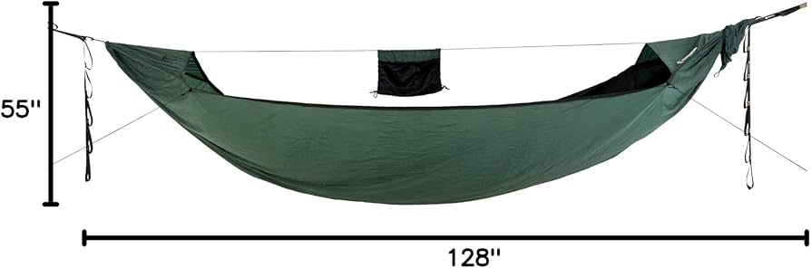 Amazon.com: Ticket to the Moon Lightest Pro Hammock - Forest Green