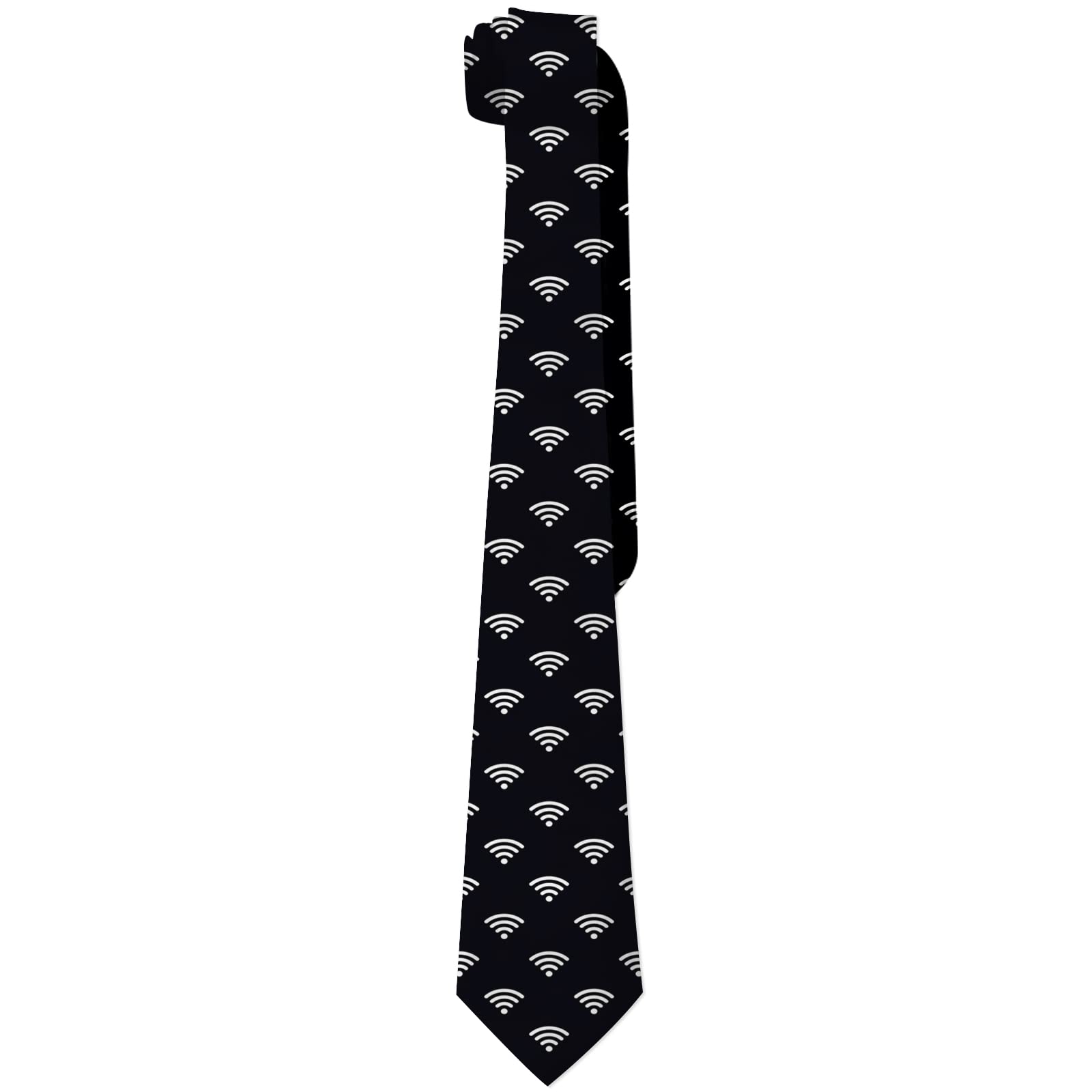 Bhhjkk Unisex As Pic Men's Computer Neckties Wifi Connection Signal Tie Gifts For Computer Engineer,Programmer,Coding,Web Designer