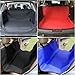 IWEIK Multipurpose Cargo Liner Trunk Mat Seat Protective Liner and Pet Seat Cover (Black, 78