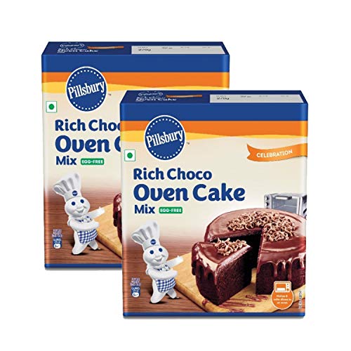 Image of Betty Crocker Pancake Mix, Original 500 g and Pillsbury Oven Cake Mix, Moist Supreme Rich Choco (Egg Free Preparation), 270 g x Pack of 2, 540 g