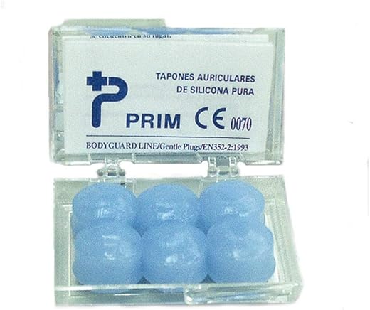 Tapones de silicona | Ideales para reducir las molestias derivadas de los ruidos | Válidos para mejorar el insomnio| Aumenta la concentración | Evita el agua en los oídos | Estuche de 6 unidades