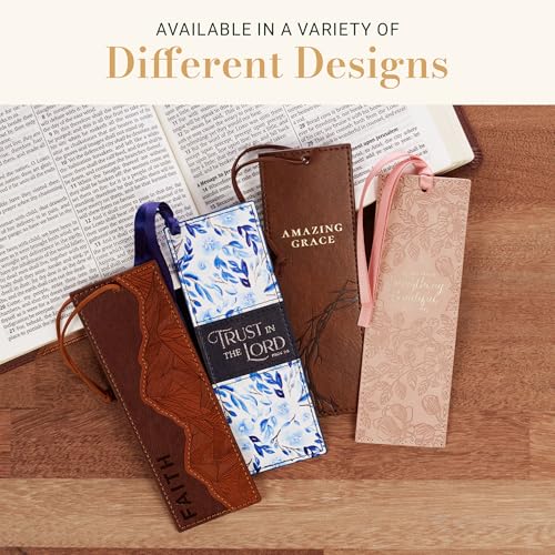 Image of Christian Art Gifts Premium Faux Leather Bookmark: Everything Beautiful