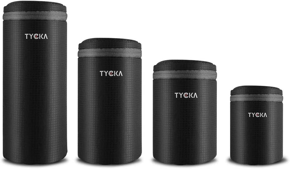Lens Pouch, Water Resistant Camera Lens Case Bag with Zipper for DSLR Camera Lens