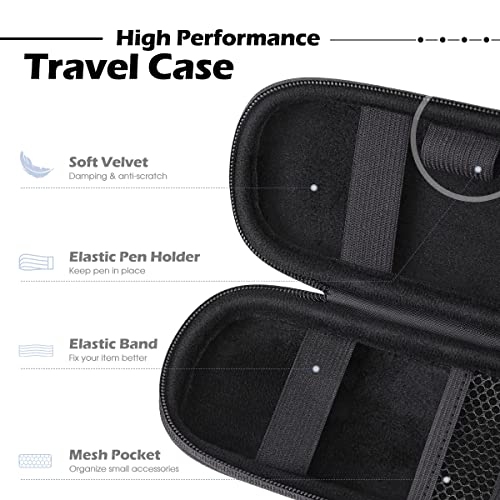 Image of AGPTEK Case Holder for Apple Pencil, Slim PU Leather Carrying Case Pouch Cover Compatible with Apple Pen Accessories, USB Cable, Earphone,Samsung Stylus iPad Pro Pen /Pencil, Recording Pen, Black | for Apple Pen Accessories, MP3 Players, USB Cable, Earphone, Samsung Stylus iPad Pro Pen /Pencil, Recording Pen (Black)