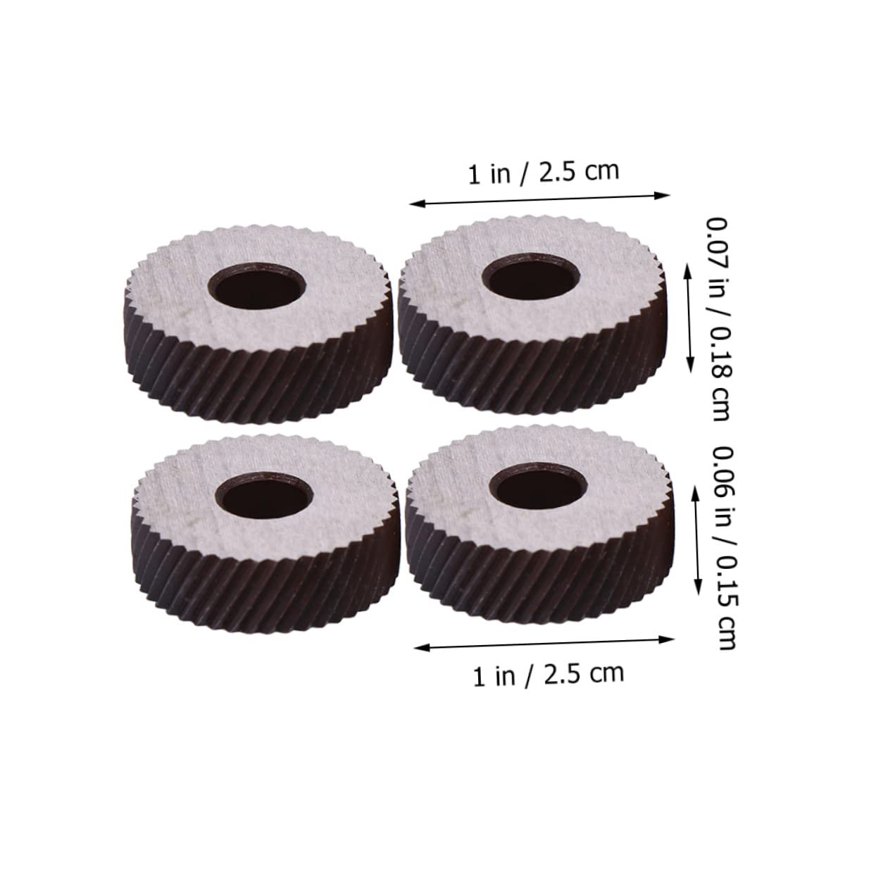 ARTIBETTER Lot De 3 Molettes Diagonales À Moletage Linéaire 0 5 Mm À 1 8 Mm En Acier Haute Résistance Résistantes À Labrasion 4 Pièces X 3