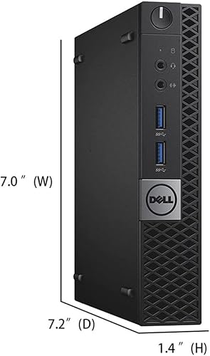 Miniatura 4 de Dell Optiplex 7040 Micro Business Computadora de escritorio Intel 4-Core i5-6500T 2.5GHz hasta 3.1GHz 16GB DDR4 512GB M.2 SSD WiFi Bluetooth HDMI DP