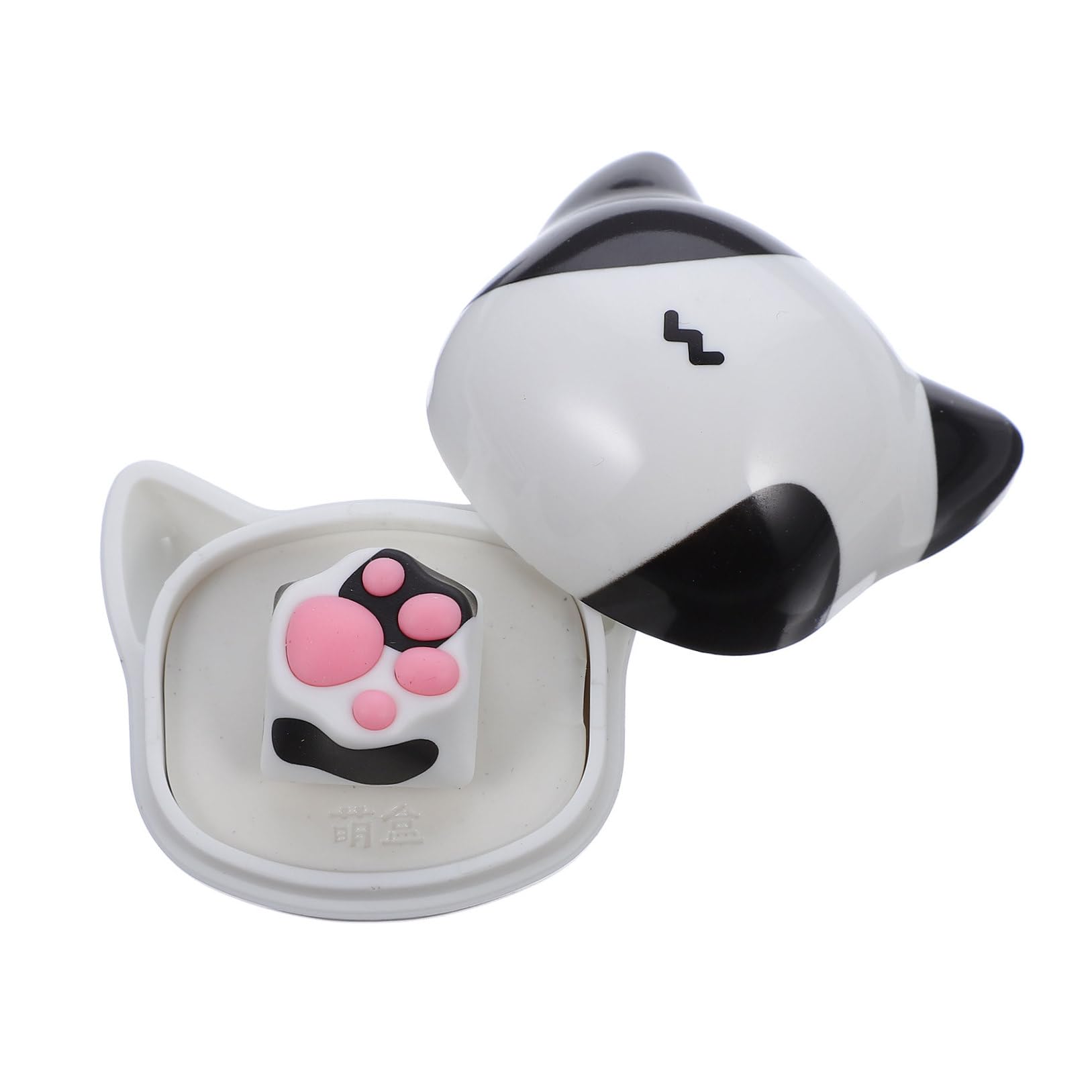 VILLCASE 1 Pieza Teclado Mecánico Keycap de Reemplazo Forma de de Gato Accesorio Adorable para Teclado DIY Compatible con Teclas de Abajo Izquierda Derecha y Esc Material Durable