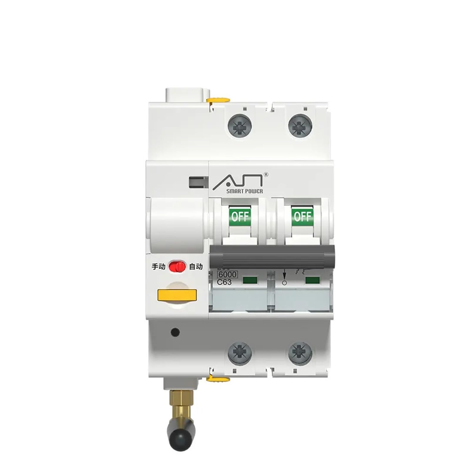 Disjoncteur intelligent 63A connectable pour gestion de tableau électrique domestique