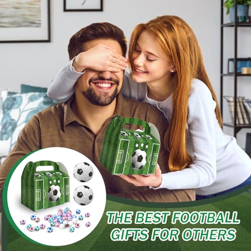 Fußball Süßigkeiten,40 Schokoladenfußbälle + 2 Mini Fußball + Fußball Geschenkbox,Schokofußbälle aus Milchschokolade,Mini Sportbälle, Stressball Kinder, Antistressball für fussball mitgebsel jungen