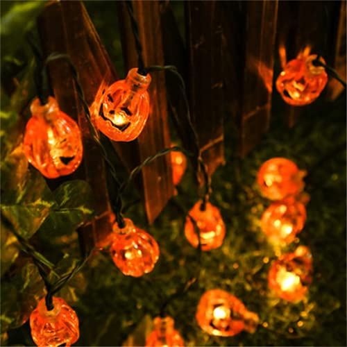 Guirlande citrouille Halloween solaire pour illuminer votre fête au jardin