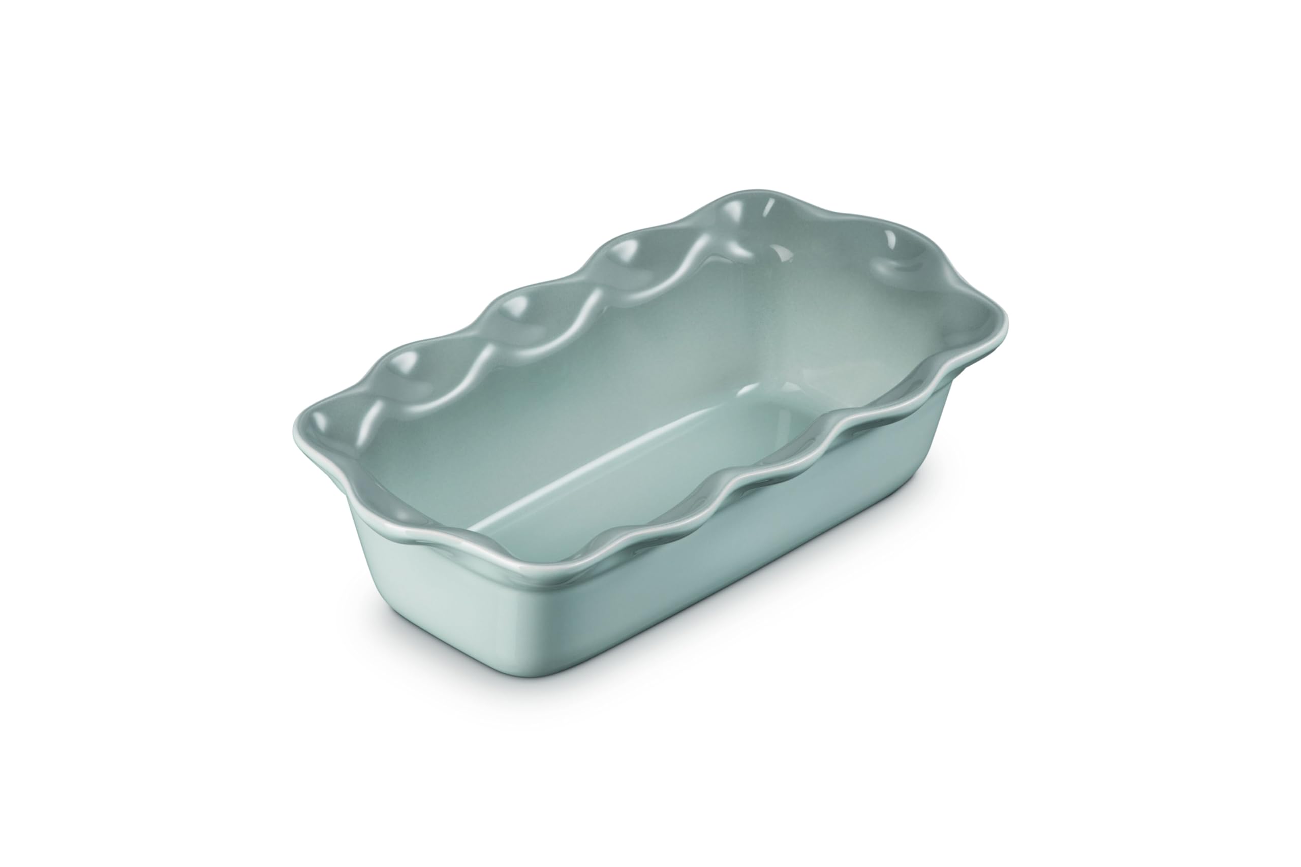 Le Creuset Stoneware Heritage - Padella scanalata per pagnotta, 22,9 cm, sale marino