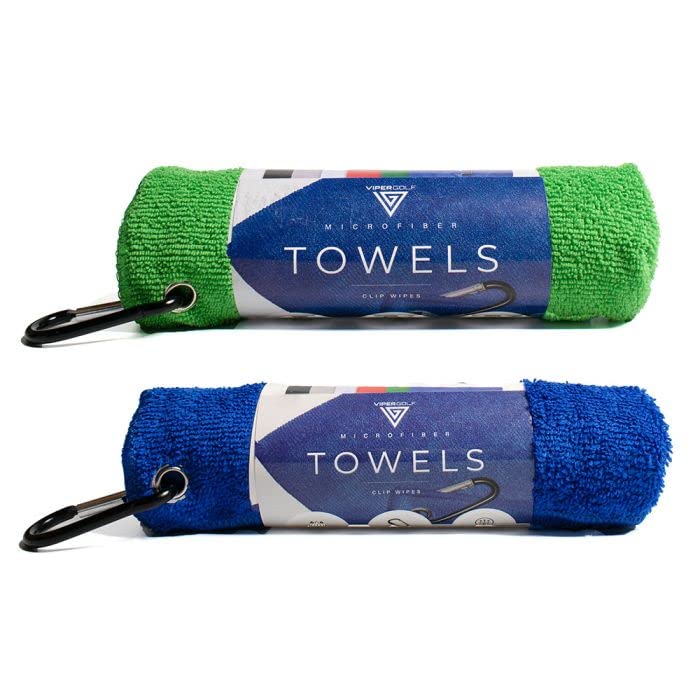 VIPERGOLF Microfiber Quick Dry Sports Towel with Clip, Mega Absorbent Fiber (40 cm X 60 cm, Green/Royal Blue), Fast Drying, Small Workout Gear for Body Sweat, Cleaning, Working Out, (Pack of 2 Combo) (B0BSFS81X6) Amazon Price History, Amazon Price Tracker