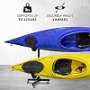 رف تخزين RaxGo Freestanding Kayak ، تخزين للخدمة الشاقة لـ Two-Kayak ، SUP ، Canoe & amp؛ لوح مجداف للداخلية ، في الهواء الطلق ، كراج ، سقيفة ، أو رصيف ، ارتفاع قابل للتعديل