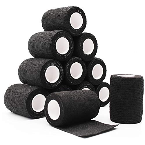 3\" x 5 Yards Breathable Self Adherent Bandage Wrap, Multi-Purpose Non Woven Cohesive Wrap - Vet Wrap | Athletic Tape | Medical Tape, for Sports, First Aid, Wrist, Ankle Sprains, Swelling, Pets.