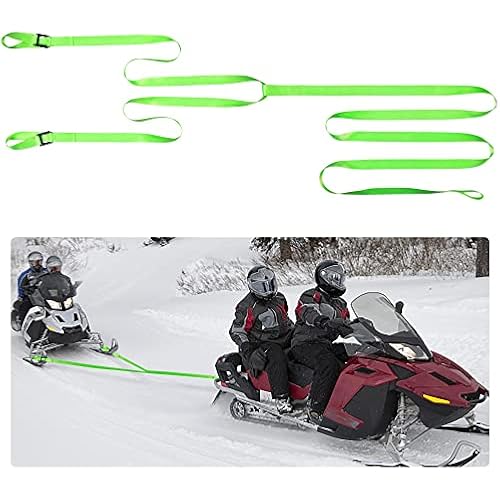 Heavy Duty Tow Strap with Two Hooks, Emergency Off-Road Tow Rope