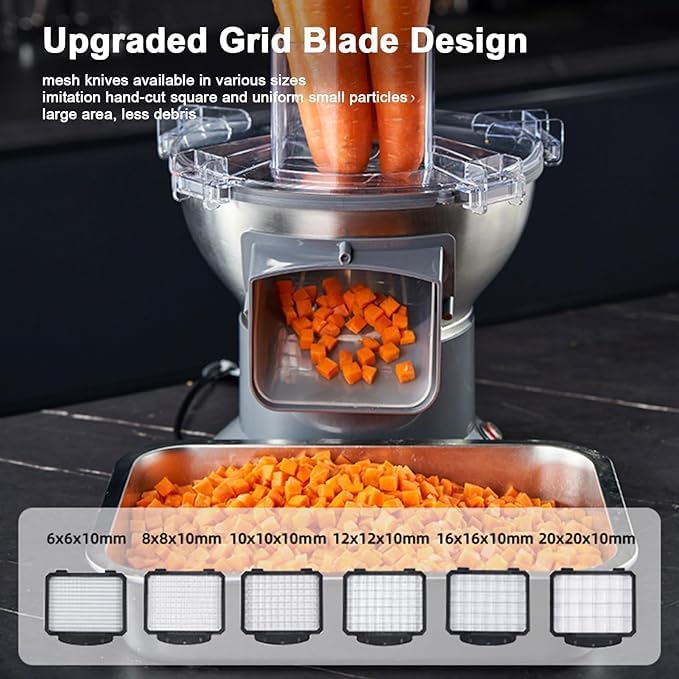 Picadora eléctrica multifuncional para verduras y frutas miniatura 3
