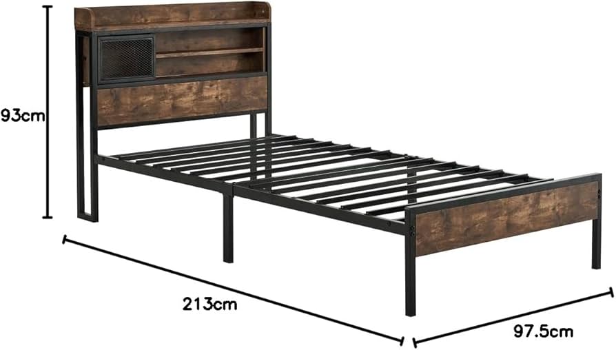 Amazon｜ラオイヤル ベッドフレーム セミダブル シンプル 北欧風