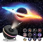 MERTTURM Galaxy Star Projector, 13 in 1 Home Planetarium Night Light with Dynamic Meteor, Space Solar System Ceiling Projector with Timer/Nebula/Moon/RGB Light for Adult Kid Gift Room Decor
