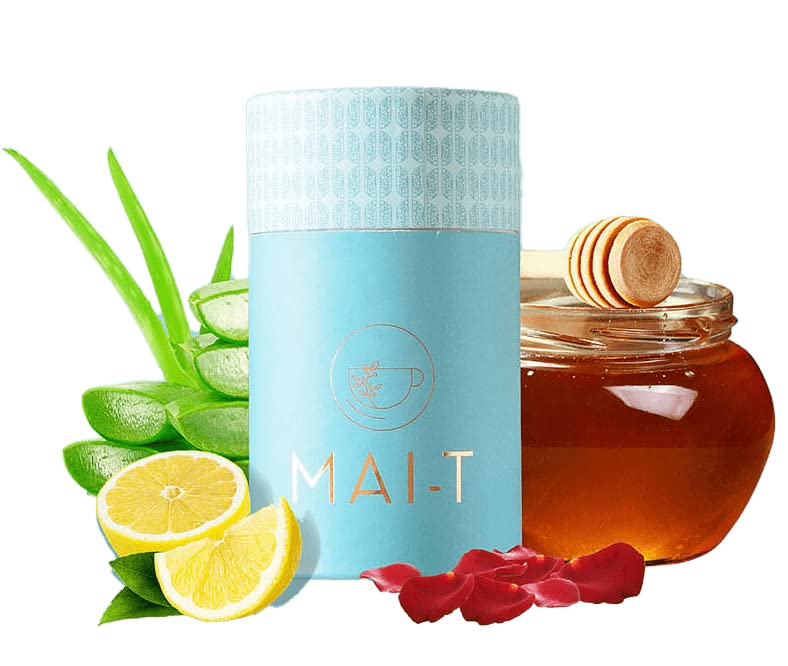MAI-T Skin Green Tea | Whole Leaf Green Tea For Skin Care | Herbal Ingredients - Aloevera, Lemon & Honey | 100% Natural & No Chemicals | 50 Grams