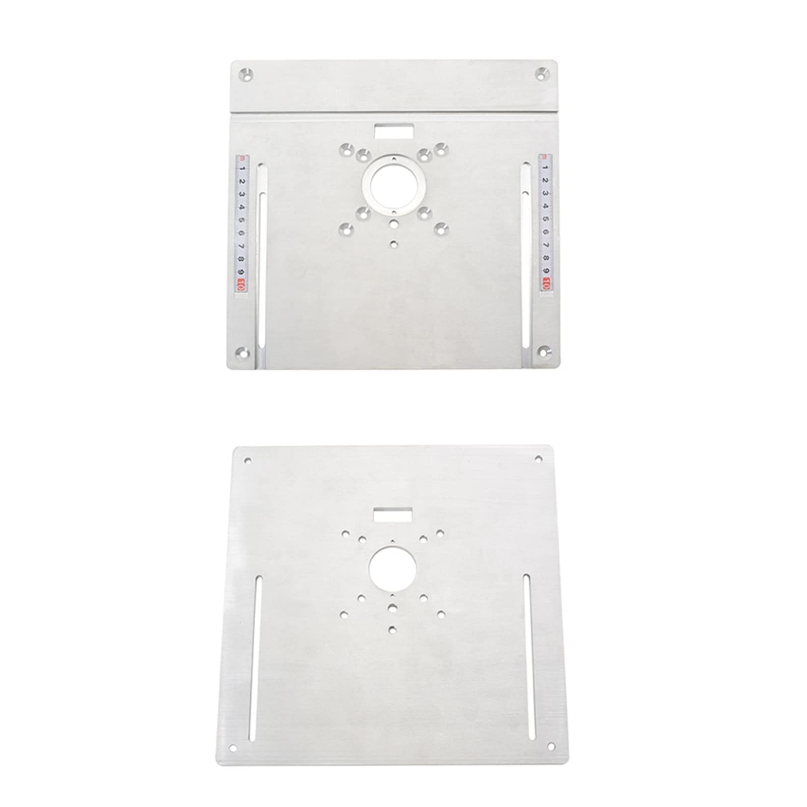 Placa de inserción de mesa de enrutador de aluminio, tablero abatible de fresado de madera eléctrico con juego de guía de calibre de inglete, sierra de mesa, banco de trabajo for carpintería Herramien