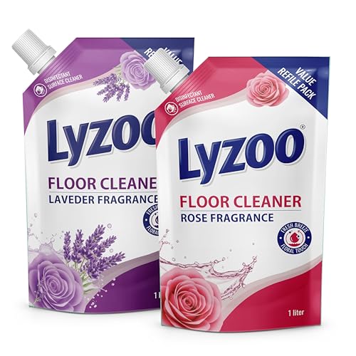 Image of Disinfectant Surface Floor Cleaner Lavender and Rose Fragrance 1 Litre Pack of 2