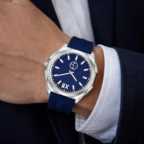 Image of styledose Men's Watch Analog Quartz with Chronograph & Silicone Strap -Casual & Formal Wrist Watch for Men