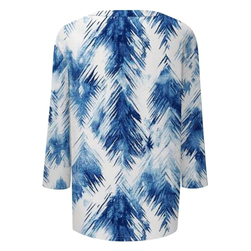 HTHLVMD Womens 3/4 Length Sleeve Tunic Tops Summer Fall Outfits 2025 Three Quarter Sleeve Casual V Neck T Shirts for Women