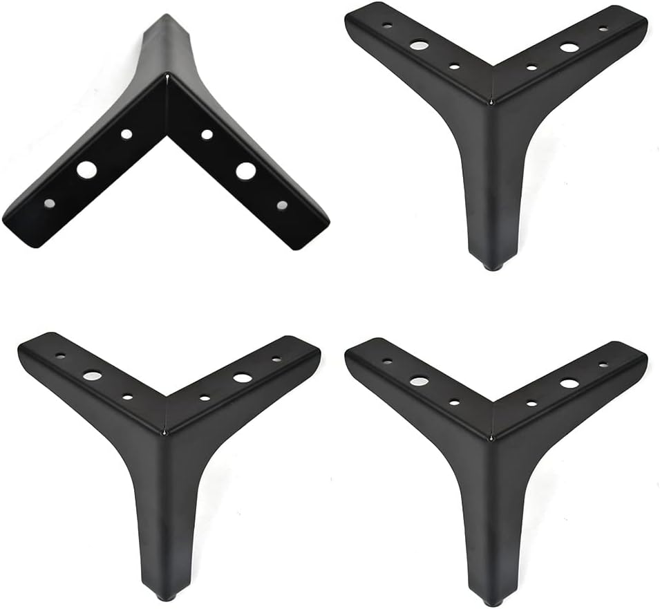 DODUOS 4PCS Furniture Legs, Modern Metal Diamond Triangle Furniture