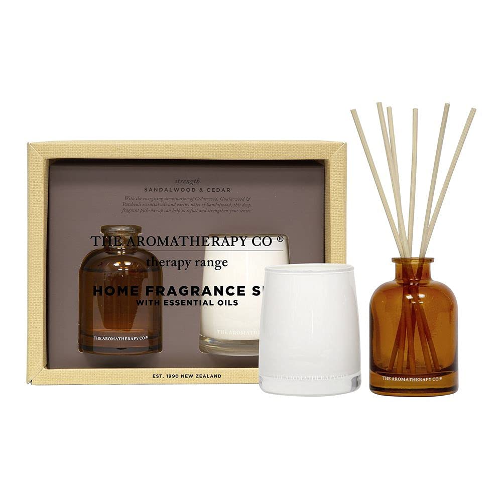 The Aromatherapy Co Therapy Candle & Reed Diffuser Gift Set - Strength