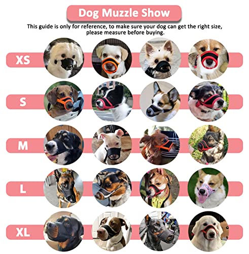 Image of LUCKYPAW Dog Muzzle Anti Biting Barking and Chewing with Comfortable Mesh Soft Fabric and Adjustable Strap, Suitable for Small, Medium and Large Dogs(Pink Unicone,XL)