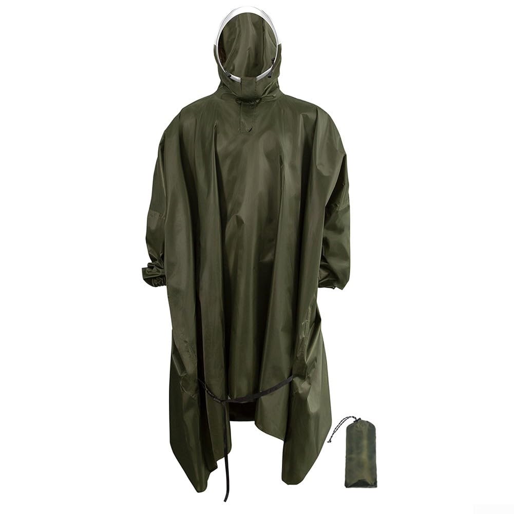 Impermeable 3 en 1 para actividades al aire libre, incluyendo senderismo, ciclismo, pesca, montañismo, exploración de la selva y función de capa de suelo