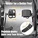 CyclingDeal Strap-in Platform Pedals - Compatible with Peloton Pedals for Peloton Bike & Bike + Anti-Skid Grips Peloton Pedal Converter Peloton Accessories - Ride with Sneakers