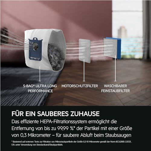 AEG Animal 8000 Staubsauger mit Beutel, Testsieger der Stiftung Warentest, hohe Saugleistung, Auto-Modus, 48% Recyclingkunststoff, Tierhaardüse, HEPA-Filtration, 12m, LED-Licht, AB81A2DG