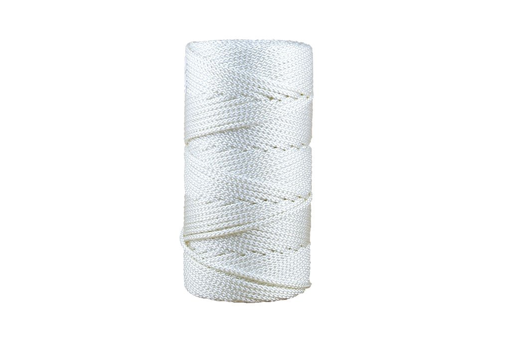 Cofan 08101050 Cuerda Trenzada de poliéster, Blanco, 6 mm x 200 m