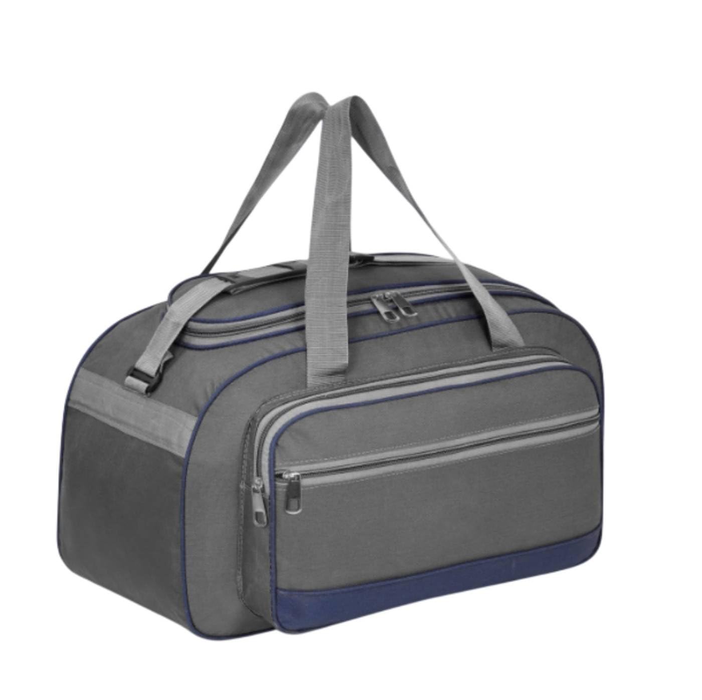 Gym Bag Medium Size with Multiple Pockets, Grey-image-4