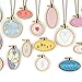 Tofover DIY Wooden Cross Stitch Hoop Mini Ring Embroidery Circle Sewing Kit Frame Craft 7Pcs/Set