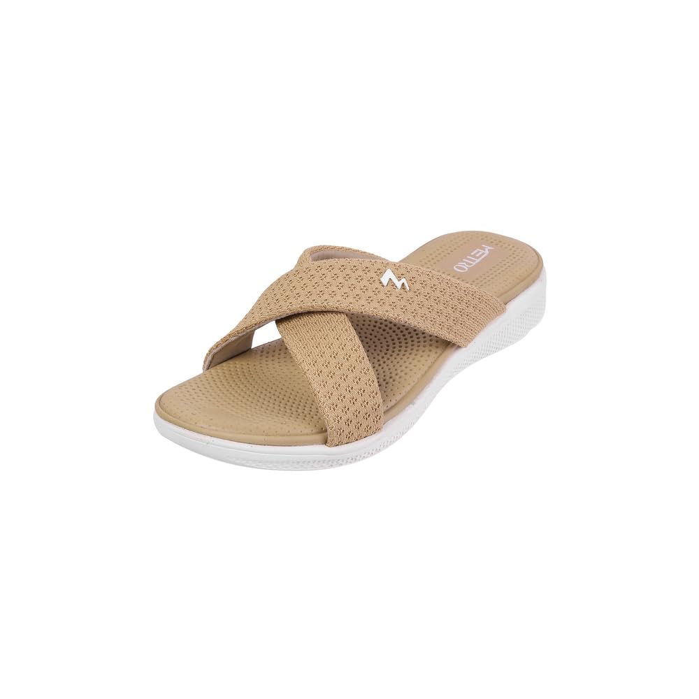 Metro Women Beige Cross Strap Comfort Sandal UK/7 EU/40 (41-249) (B0D5Z1JDHS) Amazon Price History, Amazon Price Tracker