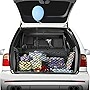 Truck Bed Extender,Trunk Organizer Cargo Net,Universal Elastic Mesh Net Trunk Bag Interior Accessories Storage Double-Layer with Hooks(90cmx40cm)